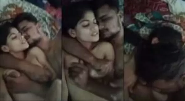 Horny Desi lover nude romance and fucking