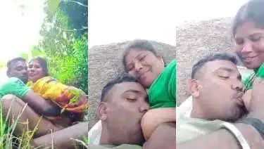 Khet Me Lejakar Bhabhi Ka Dudh Piya Aur Lund Pe Baitha Ke Choda